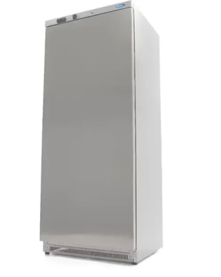 Réfrigérateur – 600 L – 4 étagères réglables – acier inoxydable